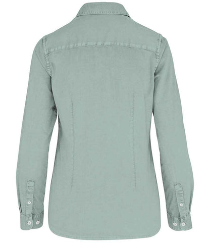 Native Spirit Ladies Washed Long Sleeve Shirt Native Spirit