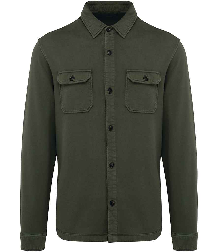 Native Spirit Faded Brushed Fleece Overshirt Native Spirit