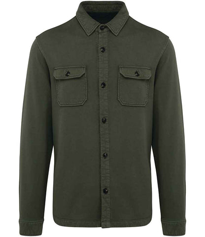 Native Spirit Faded Brushed Fleece Overshirt Native Spirit