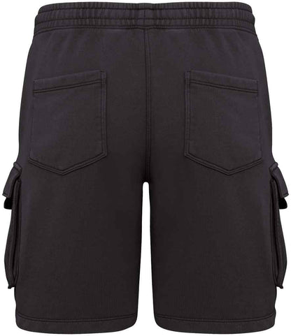 Native Spirit French Terry Washed Effect Cargo Shorts Native Spirit