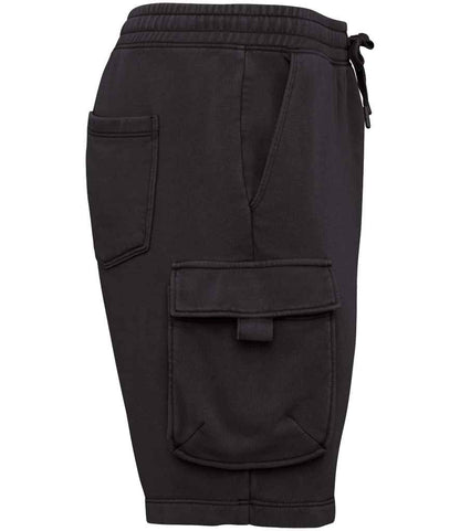 Native Spirit French Terry Washed Effect Cargo Shorts Native Spirit
