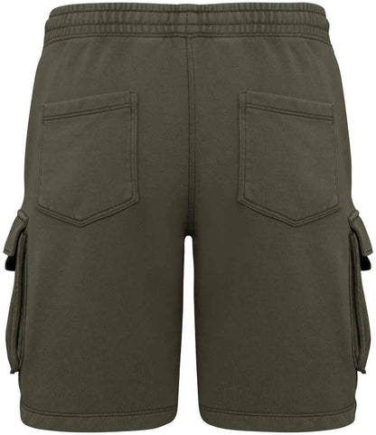 Native Spirit French Terry Washed Effect Cargo Shorts Native Spirit