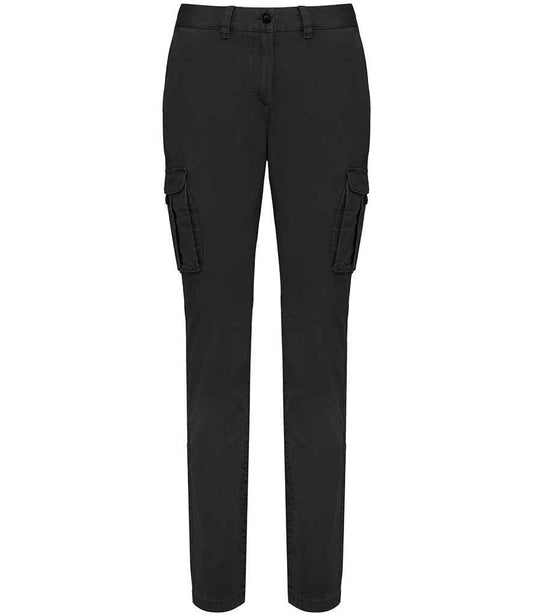Native Spirit Ladies Washed Cargo Trousers Native Spirit