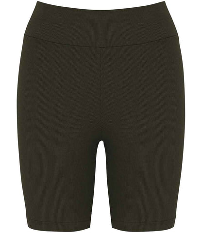 Native Spirit Ladies Ribbed Shorts Native Spirit