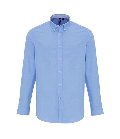 Premier Long Sleeve Striped Oxford Shirt Premier
