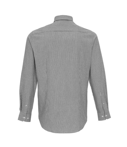 Premier Long Sleeve Striped Oxford Shirt Premier