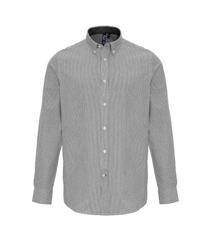 Premier Long Sleeve Striped Oxford Shirt Premier