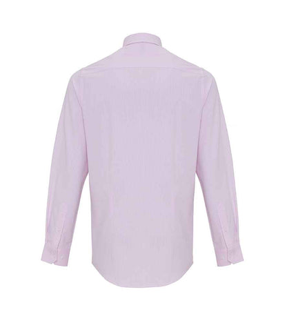 Premier Long Sleeve Striped Oxford Shirt Premier