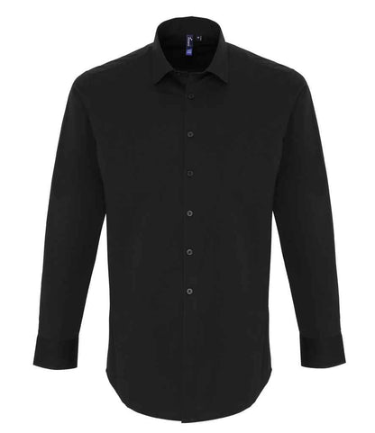 Premier Long Sleeve Stretch Fit Poplin Shirt Premier