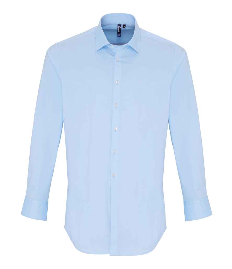 Premier Long Sleeve Stretch Fit Poplin Shirt Premier