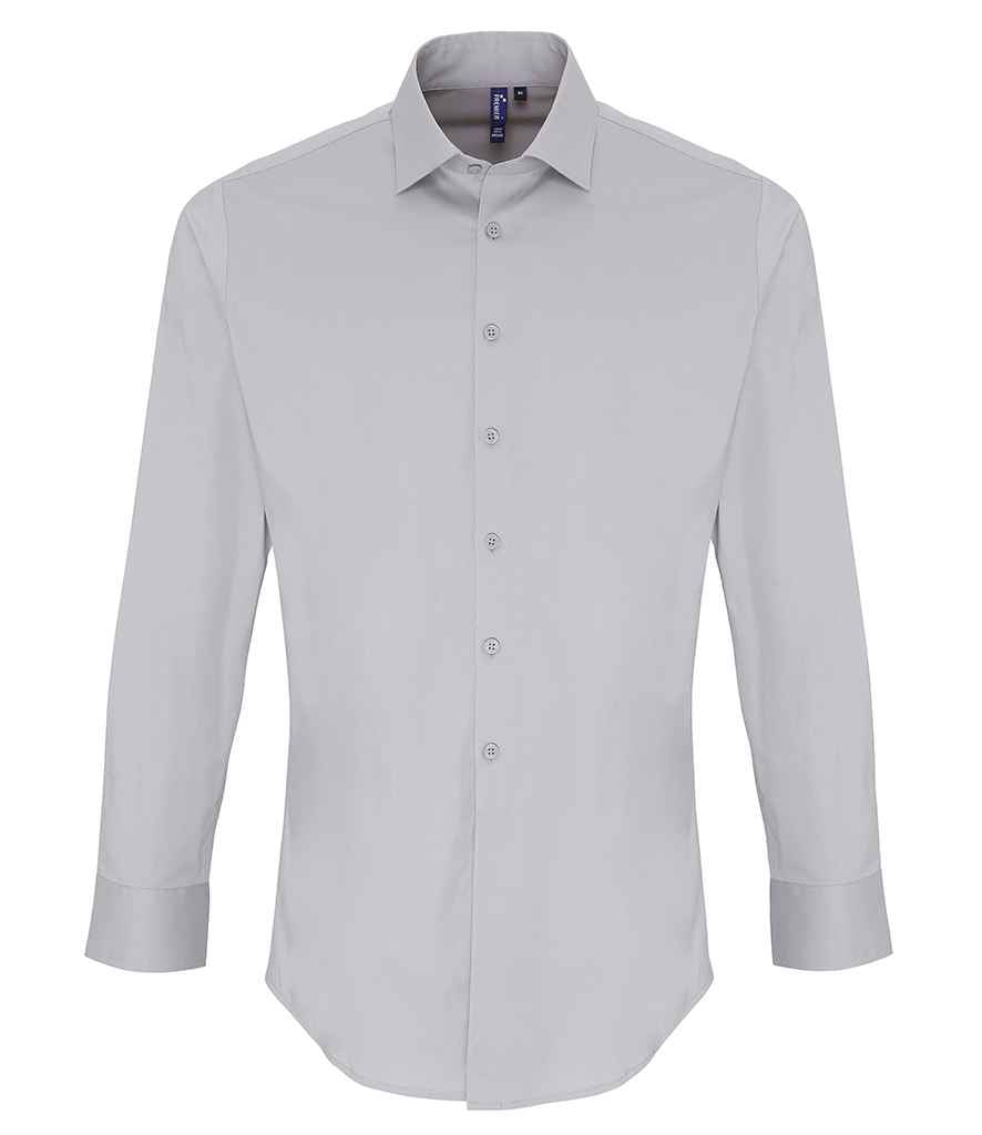 Premier Long Sleeve Stretch Fit Poplin Shirt Premier