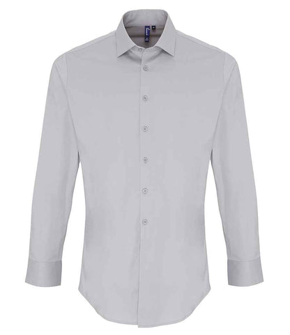 Premier Long Sleeve Stretch Fit Poplin Shirt Premier