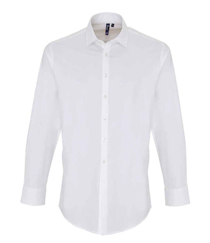 Premier Long Sleeve Stretch Fit Poplin Shirt Premier