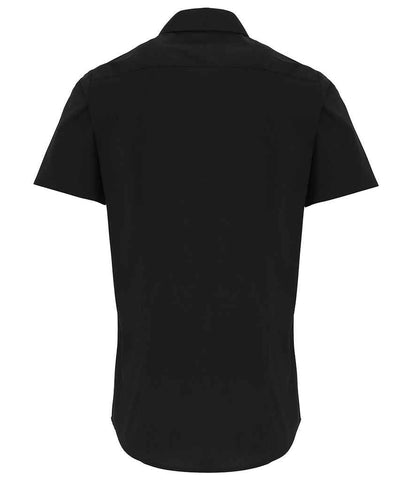 Premier Short Sleeve Stretch Fit Poplin Shirt Premier