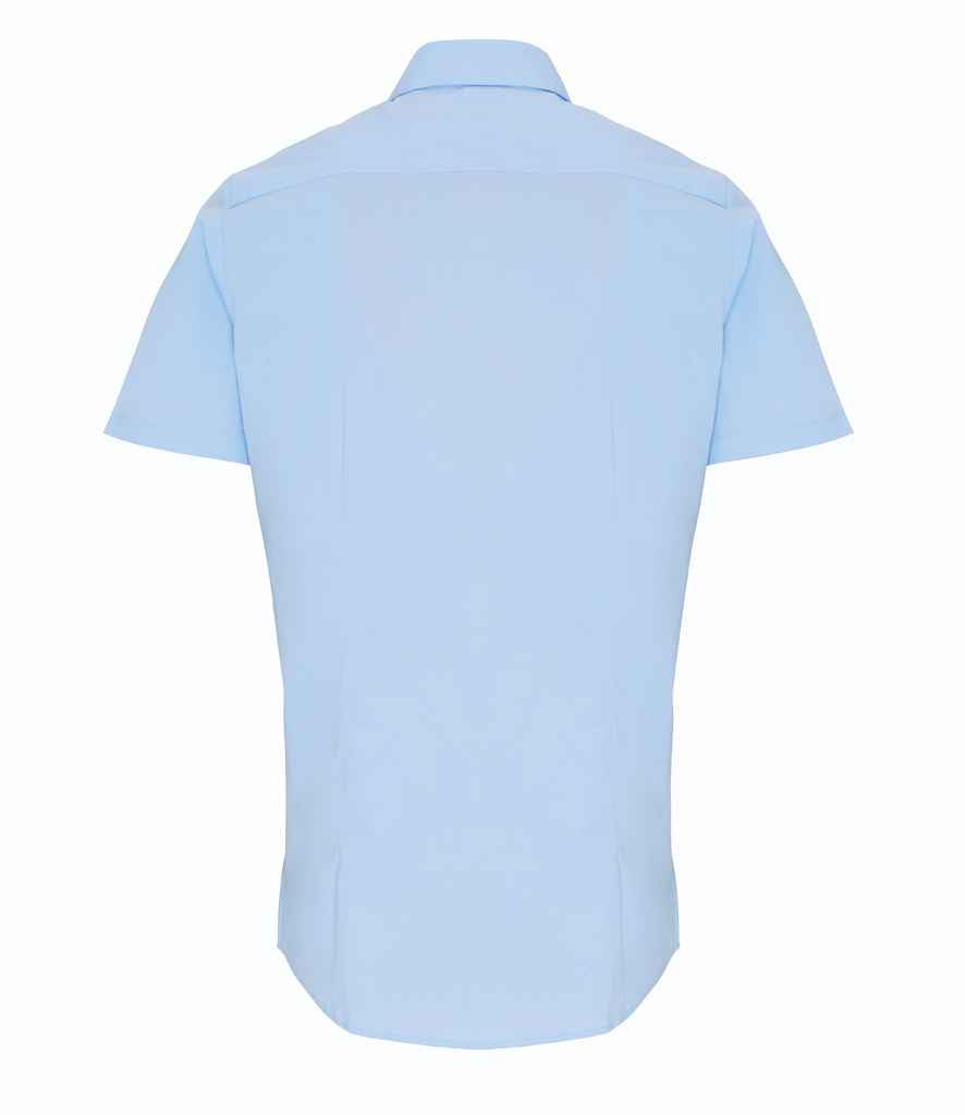 Premier Short Sleeve Stretch Fit Poplin Shirt Premier
