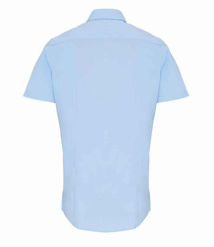 Premier Short Sleeve Stretch Fit Poplin Shirt Premier