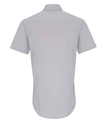 Premier Short Sleeve Stretch Fit Poplin Shirt Premier
