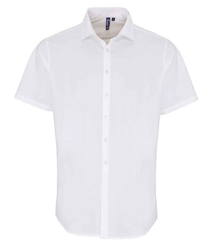 Premier Short Sleeve Stretch Fit Poplin Shirt Premier