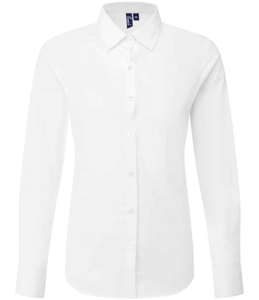 Premier Ladies Recyclight® Long Sleeve Poplin Shirt Premier