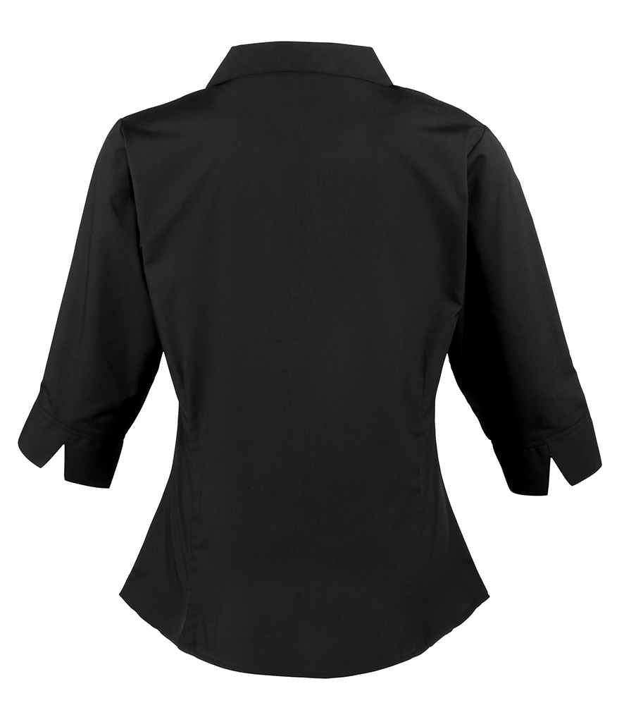 Premier Ladies 3/4 Sleeve Poplin Blouse Premier