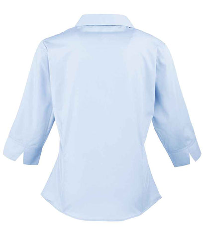 Premier Ladies 3/4 Sleeve Poplin Blouse Premier