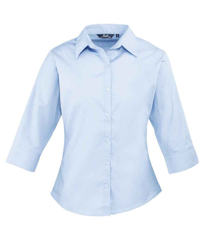 Premier Ladies 3/4 Sleeve Poplin Blouse Premier
