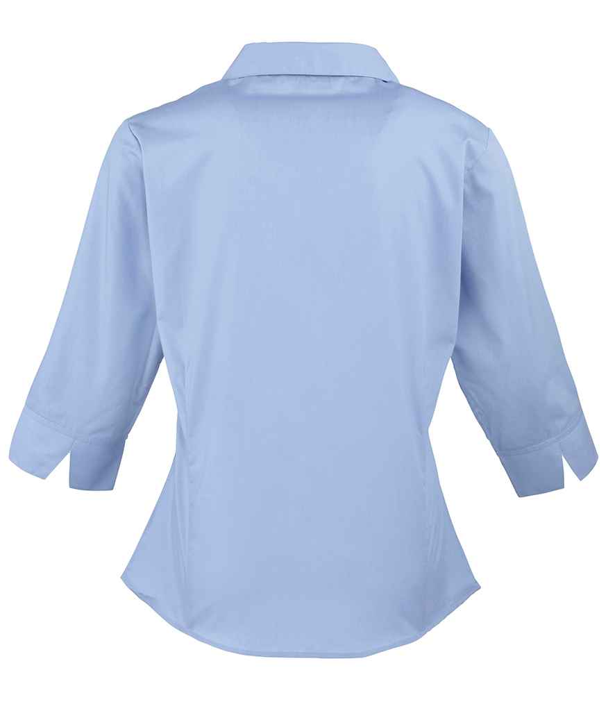 Premier Ladies 3/4 Sleeve Poplin Blouse Premier