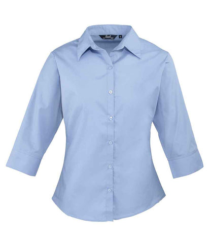 Premier Ladies 3/4 Sleeve Poplin Blouse Premier