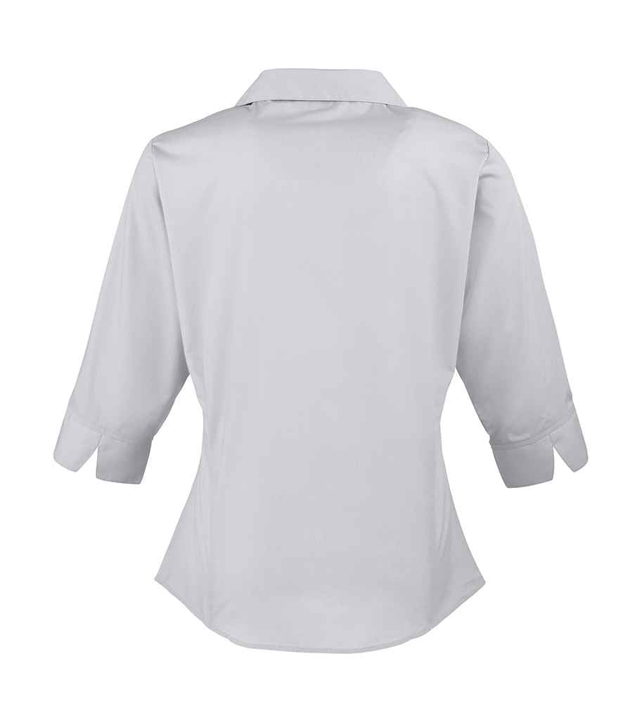 Premier Ladies 3/4 Sleeve Poplin Blouse Premier