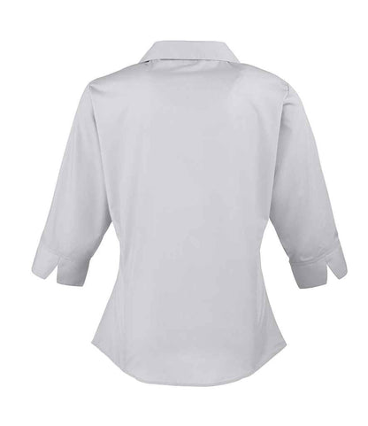 Premier Ladies 3/4 Sleeve Poplin Blouse Premier
