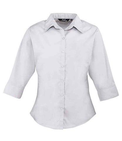 Premier Ladies 3/4 Sleeve Poplin Blouse Premier