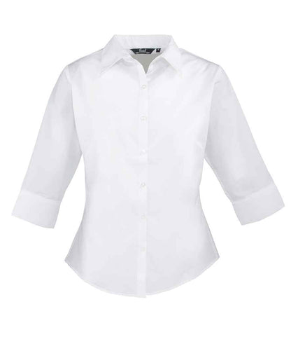Premier Ladies 3/4 Sleeve Poplin Blouse Premier