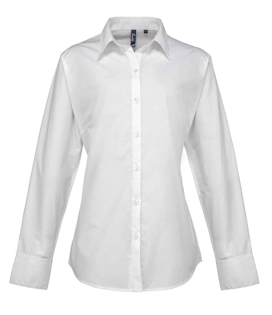 Premier Ladies Supreme Long Sleeve Poplin Shirt Premier
