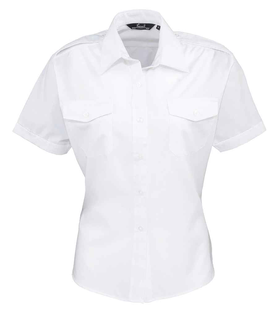 Premier Ladies Short Sleeve Pilot Shirt Premier