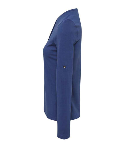 Premier Ladies Long John Roll Sleeve T-Shirt Premier