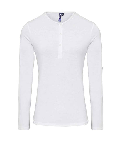 Premier Ladies Long John Roll Sleeve T-Shirt Premier