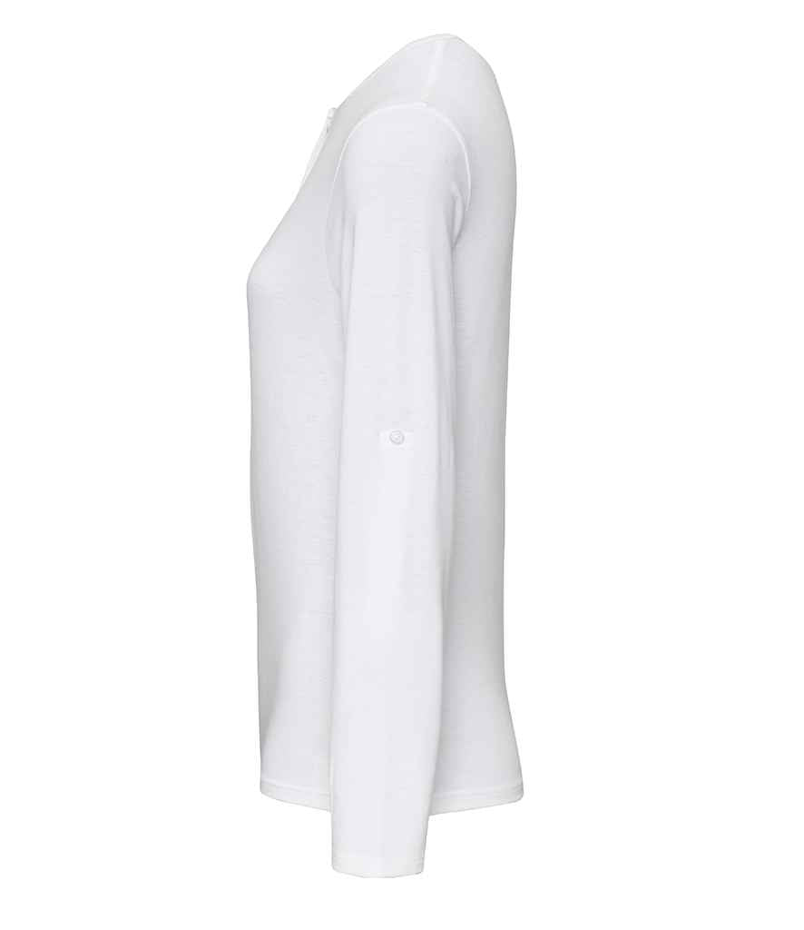 Premier Ladies Long John Roll Sleeve T-Shirt Premier