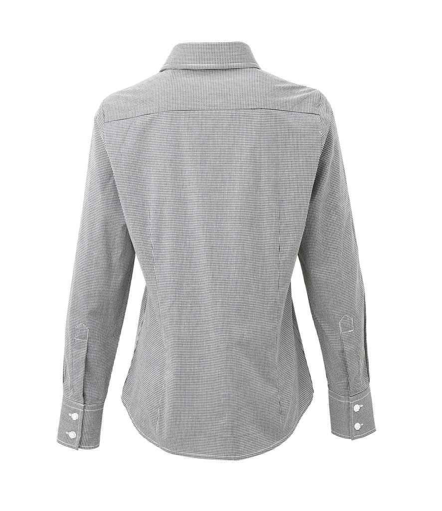 Premier Ladies Gingham Long Sleeve Shirt Premier