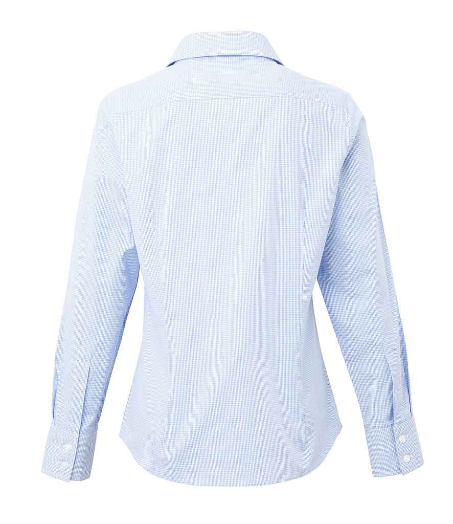 Premier Ladies Gingham Long Sleeve Shirt Premier
