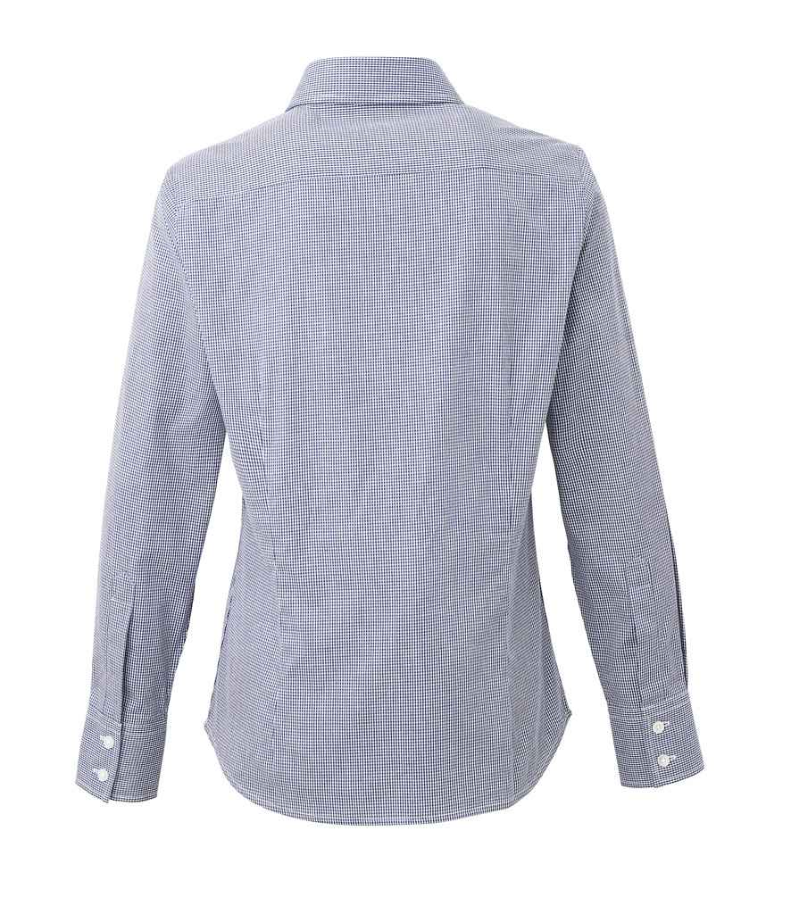 Premier Ladies Gingham Long Sleeve Shirt Premier