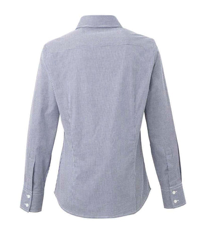 Premier Ladies Gingham Long Sleeve Shirt Premier