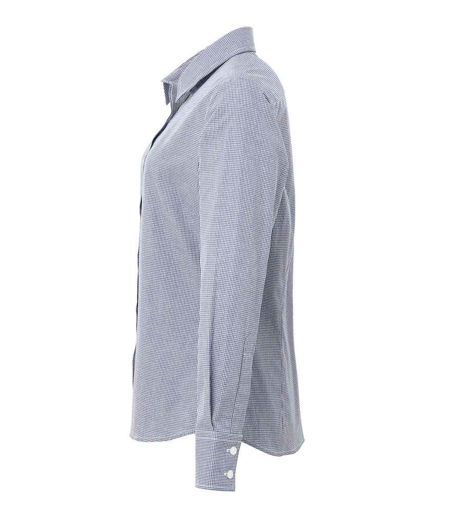 Premier Ladies Gingham Long Sleeve Shirt Premier