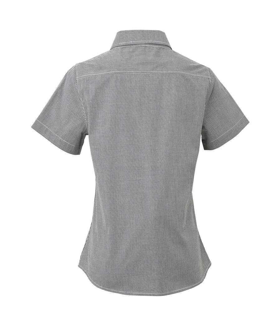 Premier Ladies Gingham Short Sleeve Shirt Premier
