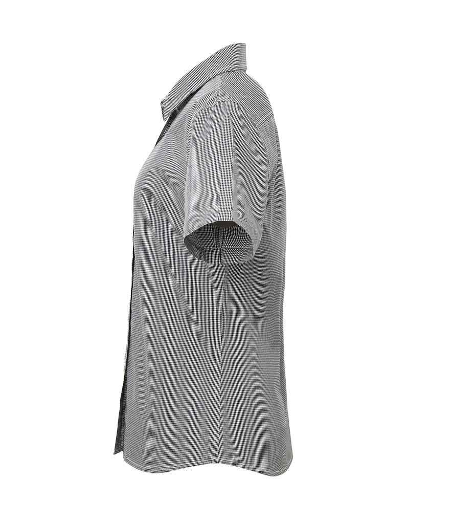 Premier Ladies Gingham Short Sleeve Shirt Premier