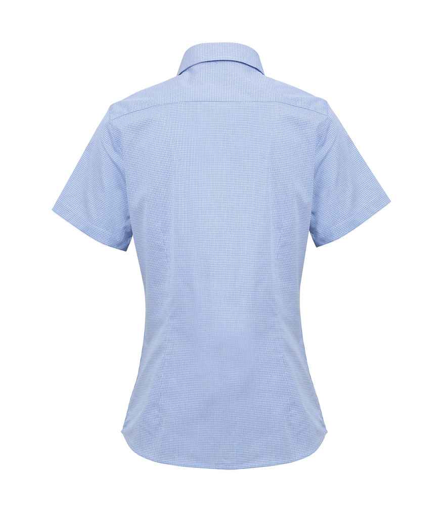 Premier Ladies Gingham Short Sleeve Shirt Premier