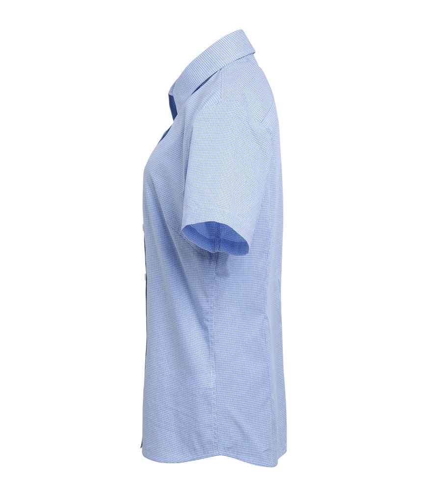 Premier Ladies Gingham Short Sleeve Shirt Premier