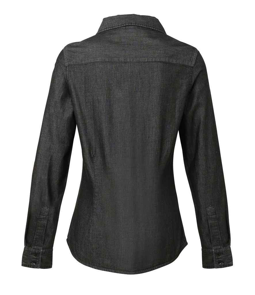 Premier Ladies Jeans Stitch Denim Shirt Premier