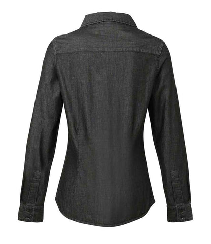Premier Ladies Jeans Stitch Denim Shirt Premier