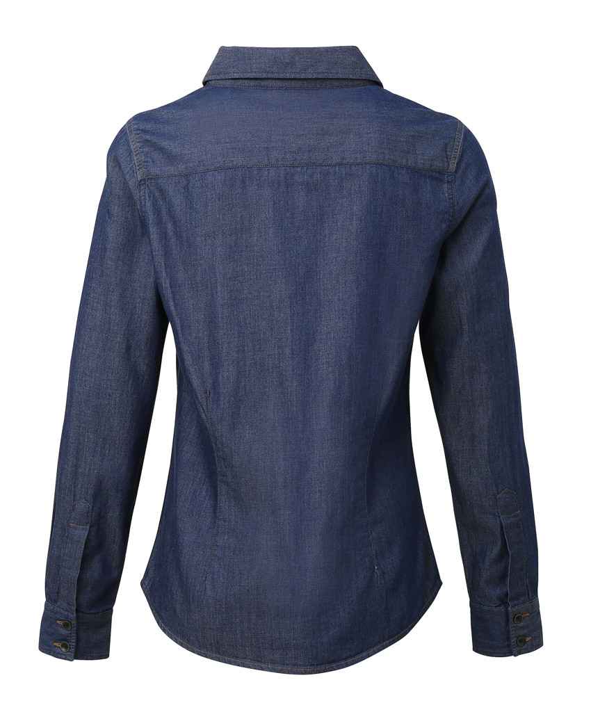 Premier Ladies Jeans Stitch Denim Shirt Premier