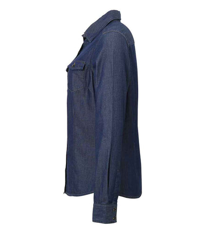 Premier Ladies Jeans Stitch Denim Shirt Premier